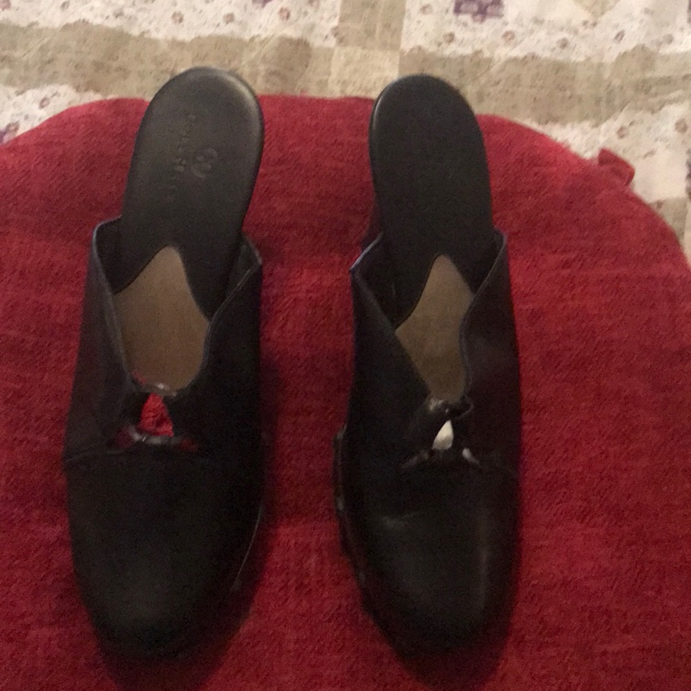 I’m selling Designer black clogs by Cole Haan